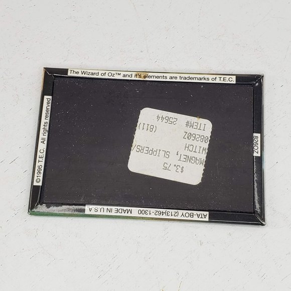 Wizard Of Oz Ruby Red Slippers Witch Magnet Kitchen Fridge 1995 - Picture 3 of 6